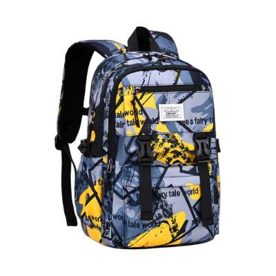 ZHIMABAOBEI Oxford Kids Bag Regular Kids' Blue & White/Yellow/Grey