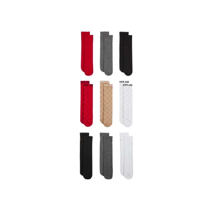 Jordan Jordan Socks 9 Double Loads Red Kids'