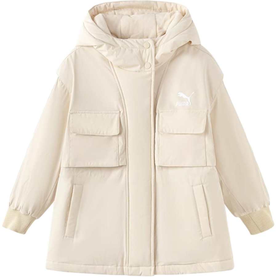 PUMA Padded Jacket T7 Light Khaki Children Aged 3 7 Years Old