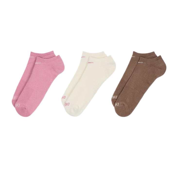 Nike Nike Socks 3 Pack Pink White Brown Kids'