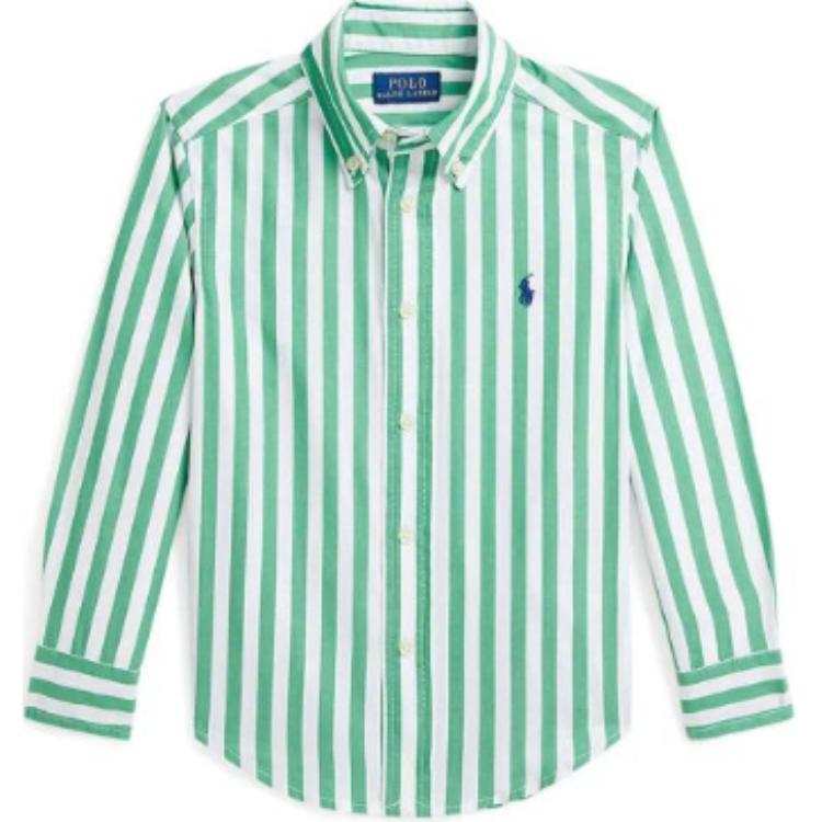 Polo Ralph Lauren Casual Shirt Children Aged 3 7 Years Old Green White Multicolor
