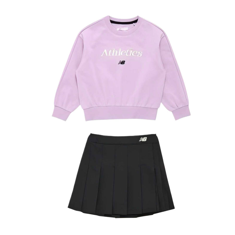 New Balance Children Aged 3 7 Years Old New Balance Skirt Set NBgC 2 Pack Purple
