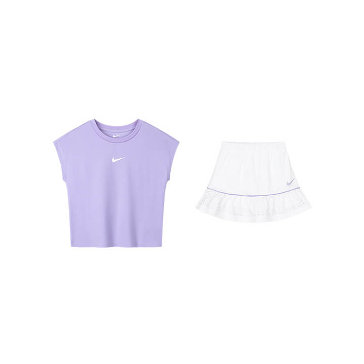 Nike Children Aged 3 7 Years Old Nike Skirt Set Dri Fit Pure White