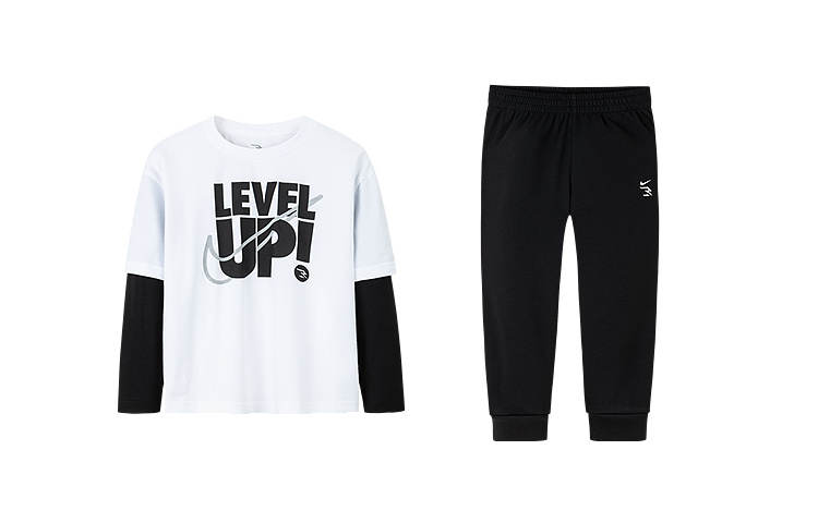 Nike Nike Casual Sportswear 3Brand Jet Black Teenagers