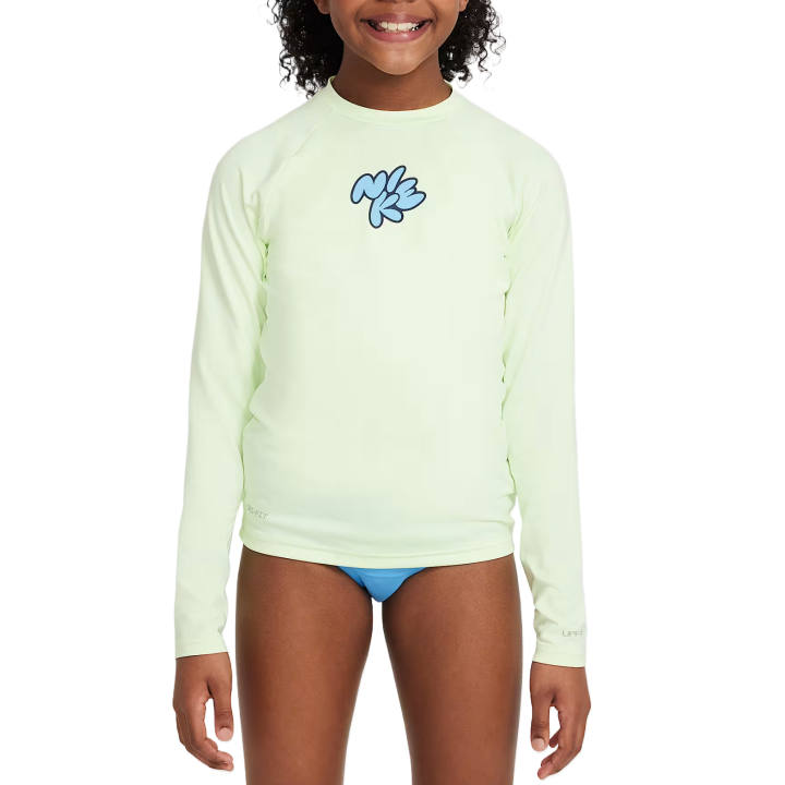 Nike Nike Kids' Swimsuit Hydroguard Yellow Green Teenagers