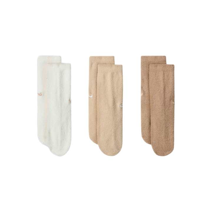 Nike Nike FW/AW24 Socks 3 Pack White/Khaki/Brown Kids'