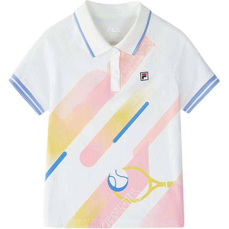 FILA KIDS Polo Shirt SS25 All Over Print Children Aged 3 7 Years Old