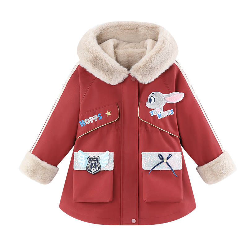 Disney Kids Parka Coats Hooded Moderate