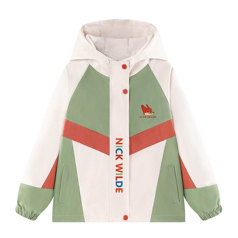 Disney Windbreaker Jacket Army Green Children Aged 3 7 Years Old