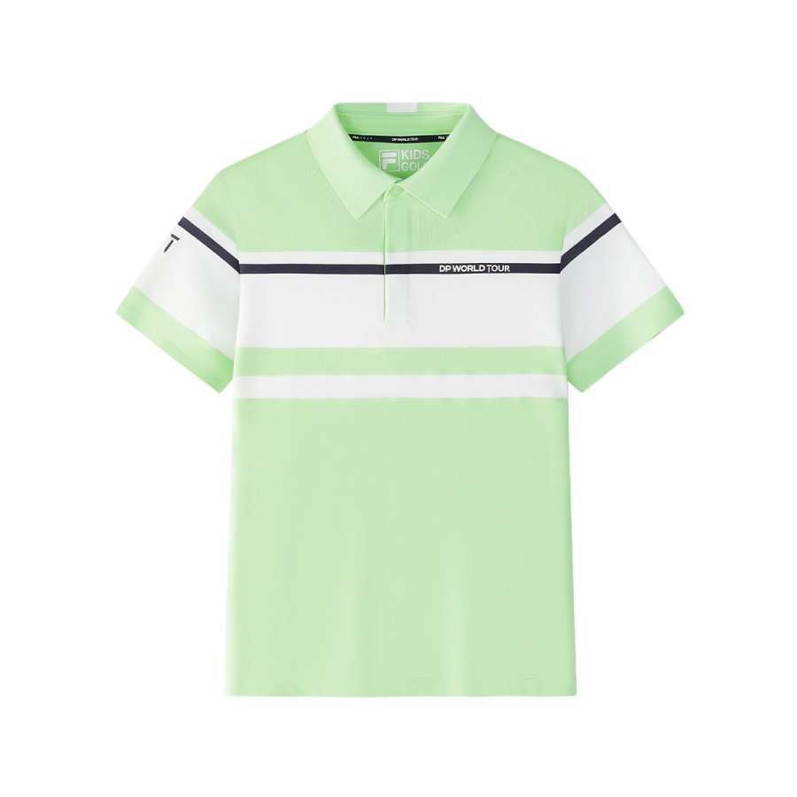 FILA KIDS x OUXUNSAI,LIANMINGKUAN Polo Shirt Radiant Green Teenagers