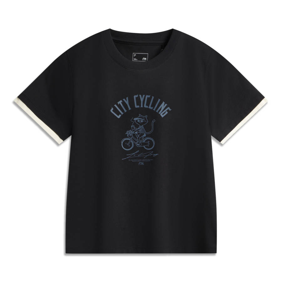 Li-Ning Li Ning Sports Life Collection T Shirt Women's Deep Blue