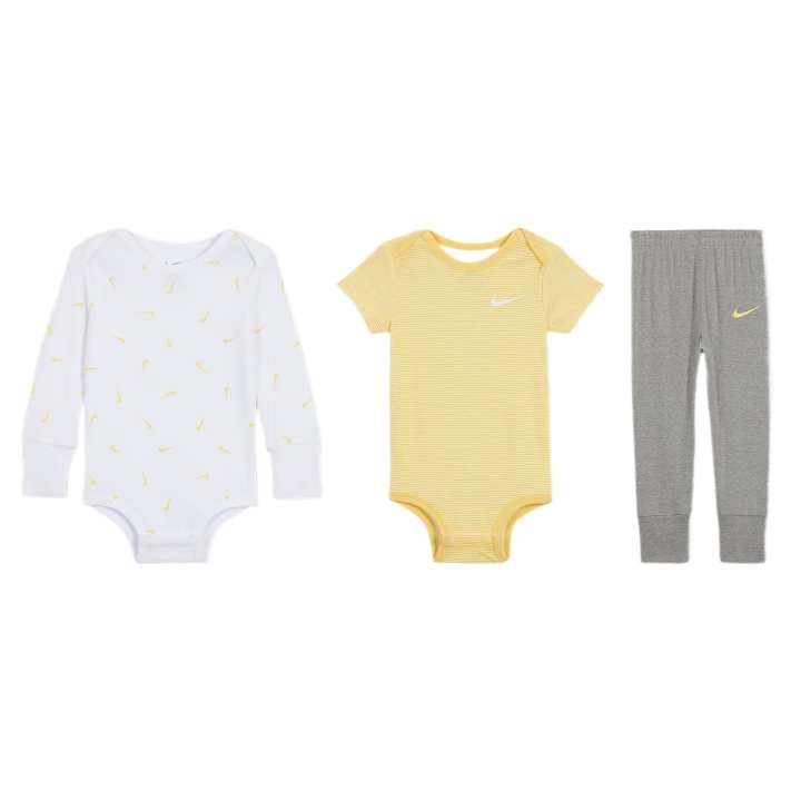 Nike Nike Jumpsuit SS25 Set Of 3 Multicolor/Dark Gray/Light Yellow Infant And Toddler