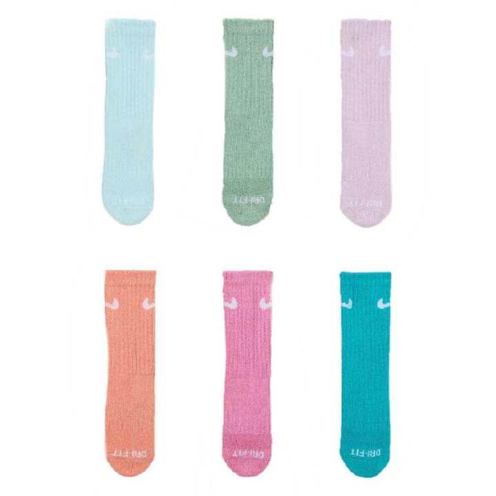 Nike Nike Dri Fit Socks 6 Pack Glacier Blue Teenagers
