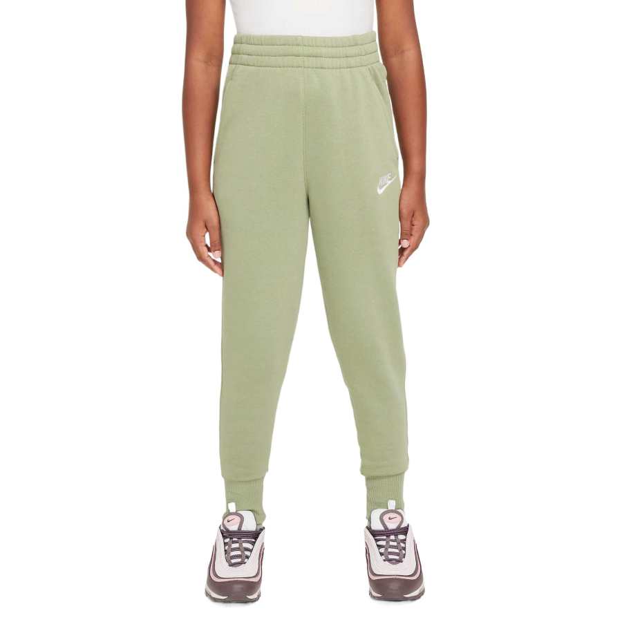 Nike Nike Full Length Pants Sportswear Club Oil Green White Kids'