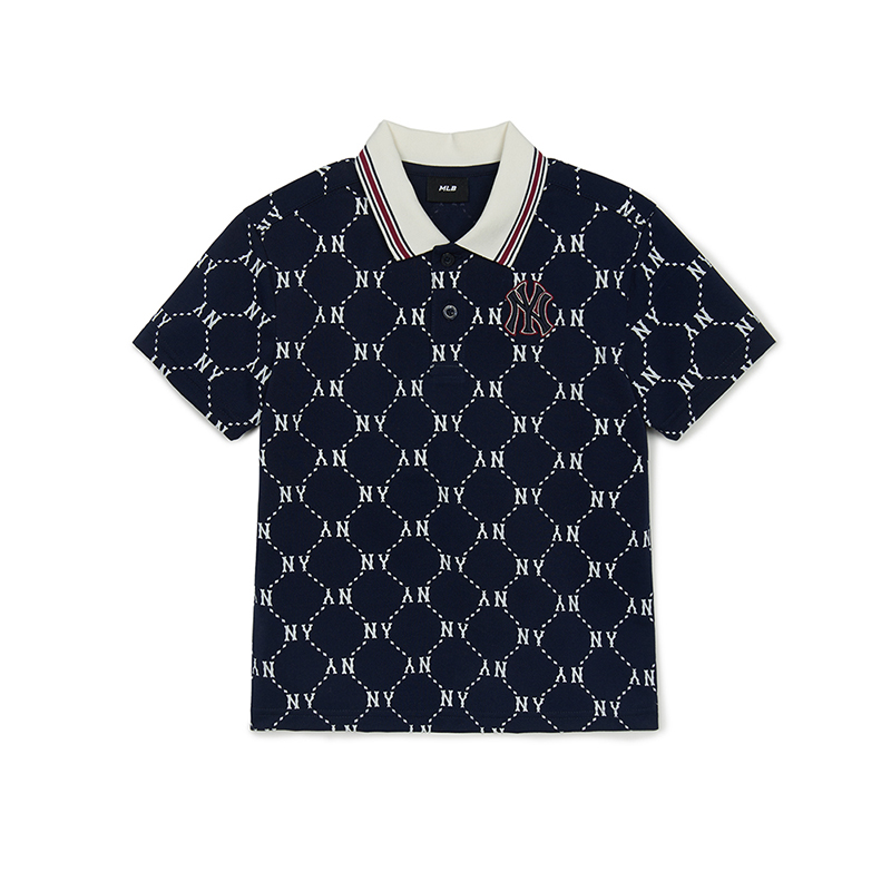 MLB KIDS Polo Shirt New York Yankees Standard Navy Blue Children Aged 3 7 Years Old
