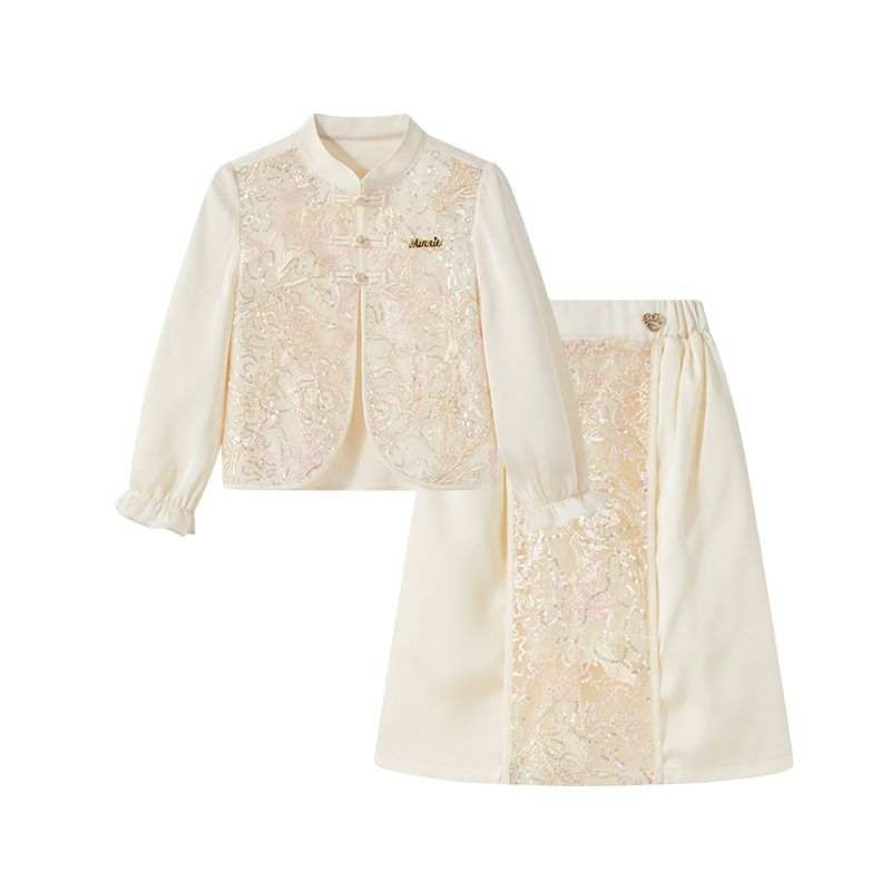 Disney Children Aged 3 7 Years Old Disney Skirt Set SS25 Beige