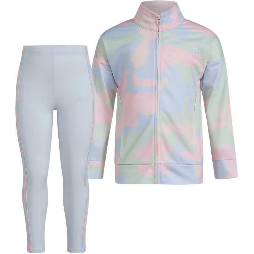 Adidas Adidas Kids' Apparel Chi Aop Tricot Lgging Set F24 Casual Sportswear Pink Kids'