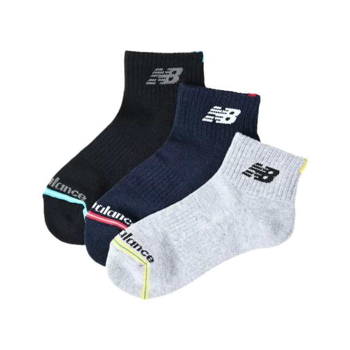 New Balance New Balance Socks 3 Pack Gray Teenagers
