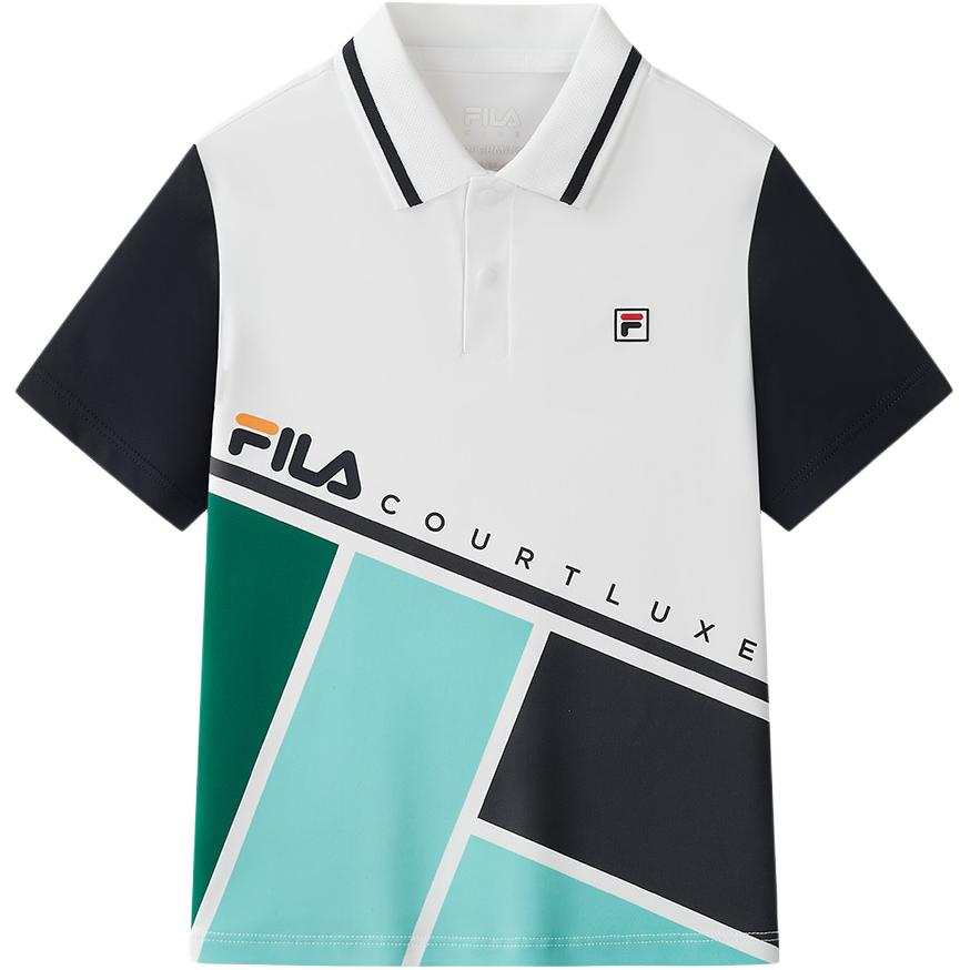 FILA KIDS Polo Shirt Jade White Children Aged 3 7 Years Old