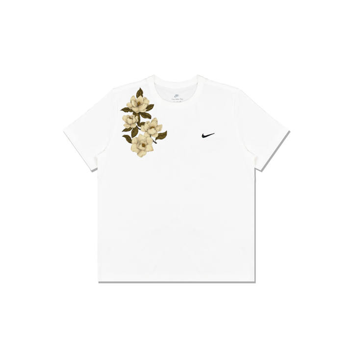 Nike Nike T Shirts Men's White Crew Neck Moderate Straight Fit
