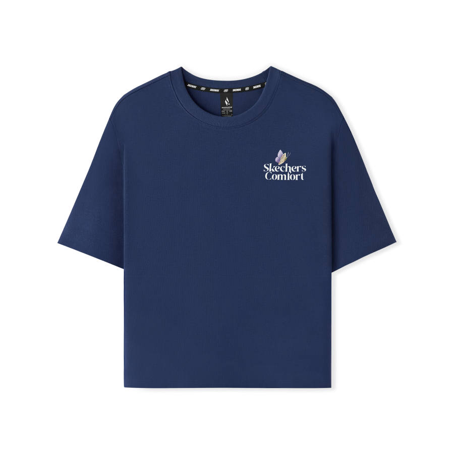 Skechers T Shirt Women's Marine Blue