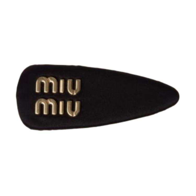 MIU MIU Metal Hair Clips Women's Black