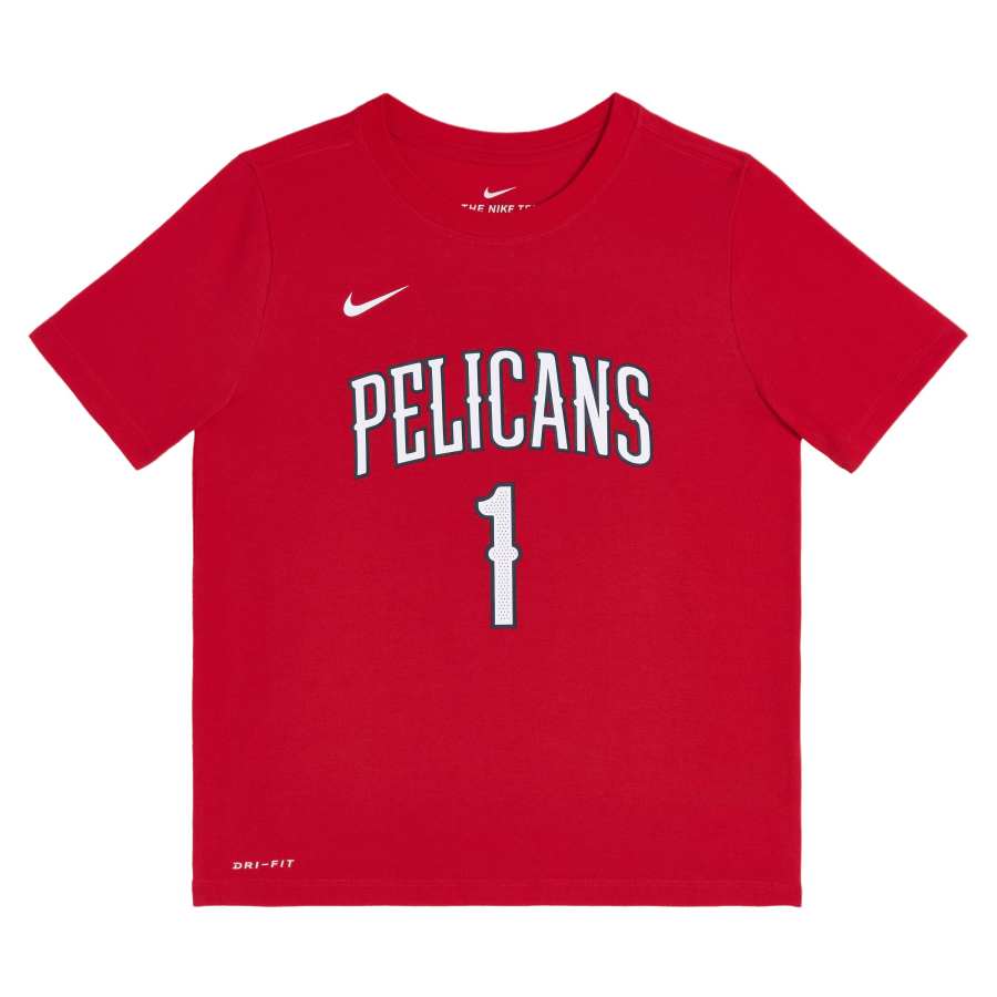Nike Nike x NBA Pelican Team Dri Fit T Shirt WILLIAMSON True Red Children Aged 3 7 Years Old