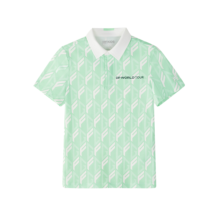 FILA KIDS x OUXUNSAI,LIANMINGKUAN Polo Shirt All Over Print Teenagers