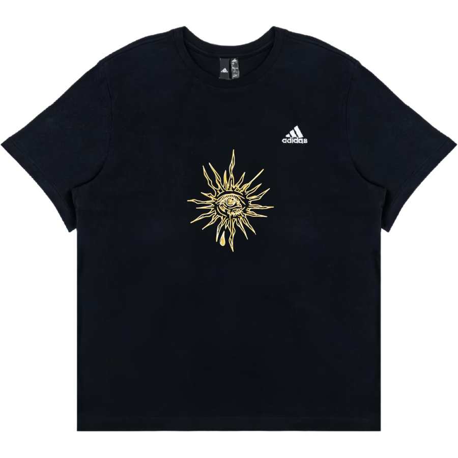 Adidas Adidas T Shirts Unisex Black Crew Neck Straight Fit