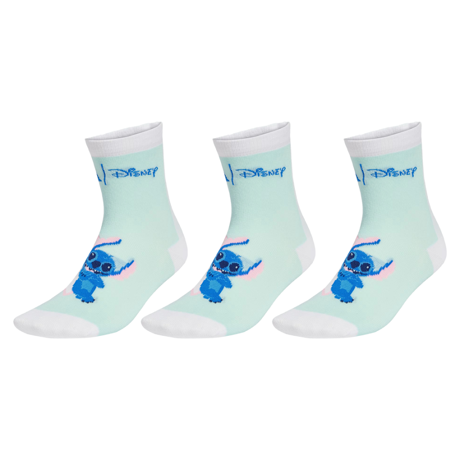 Adidas Adidas x Disney Sportswear Socks 3 Pack 3 Pack White/Light Blue/Semi Gloss Water Green Kids'