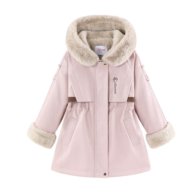Disney Kids Parka Coats Hooded Thickened And Fleece Lined