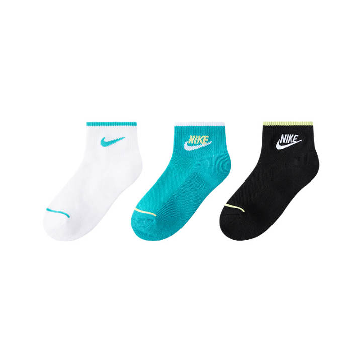 Nike Nike Socks 3 Pack Peacock Blue Kids'