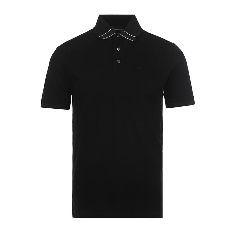 EMPORIO ARMANI SS25 Polo Shirt Men's Black