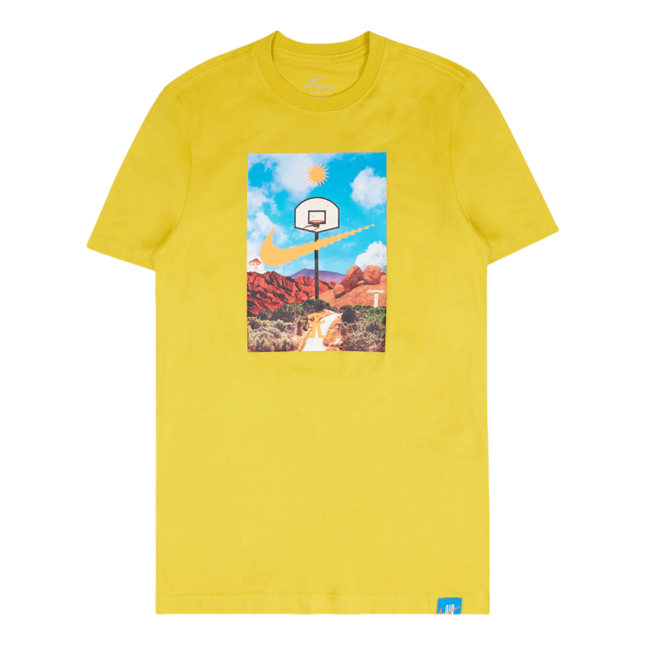 Nike Nike Tee Hoop Photo T Shirt Men's Yellow