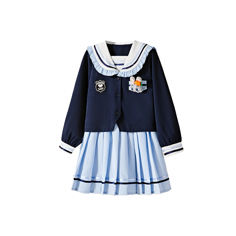 Disney Children Aged 3 7 Years Old Disney Skirt Set SS25 Clothing Sets Navy Blue