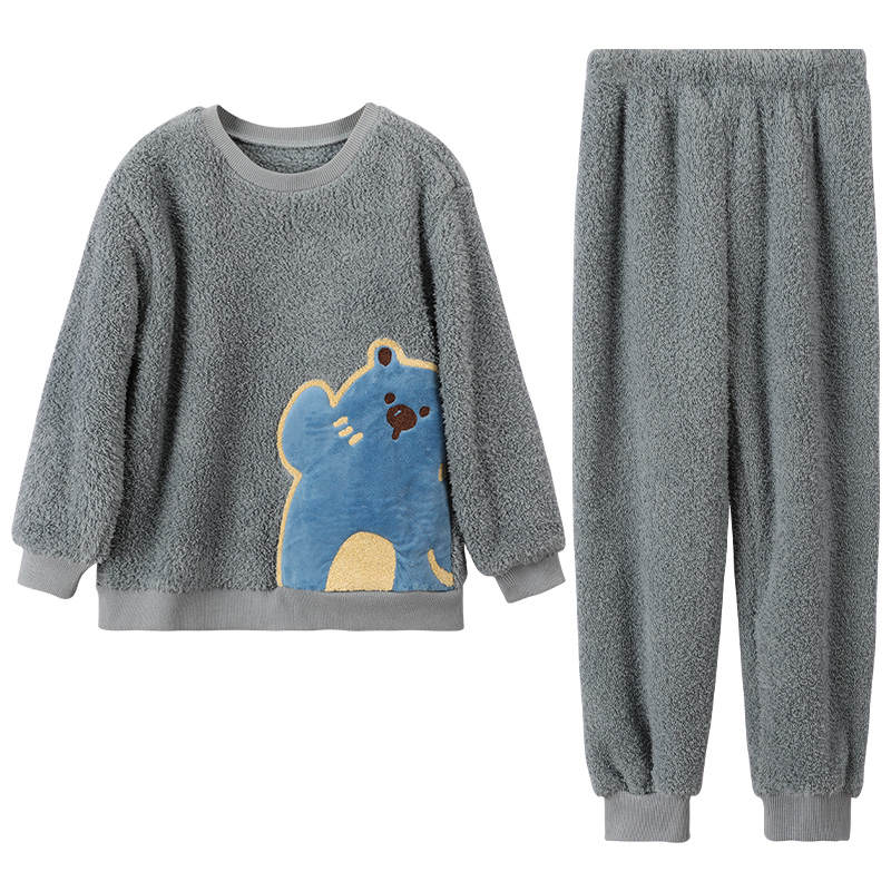 Hodo Grade School Loungewear Sets Crew Neck Thickness