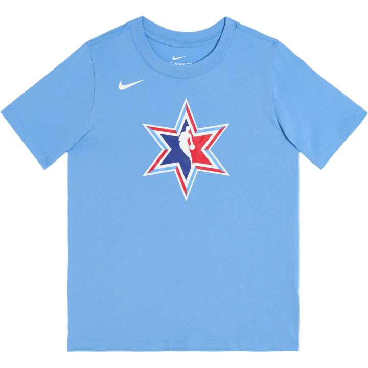 Nike Nike x NBA All Star T Shirt SS25 Sky Blue Children Aged 3 7 Years Old
