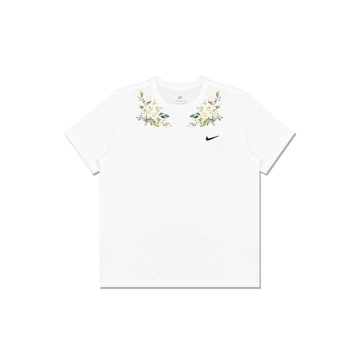 Nike Nike T Shirts Men's White Crew Neck Straight Fit
