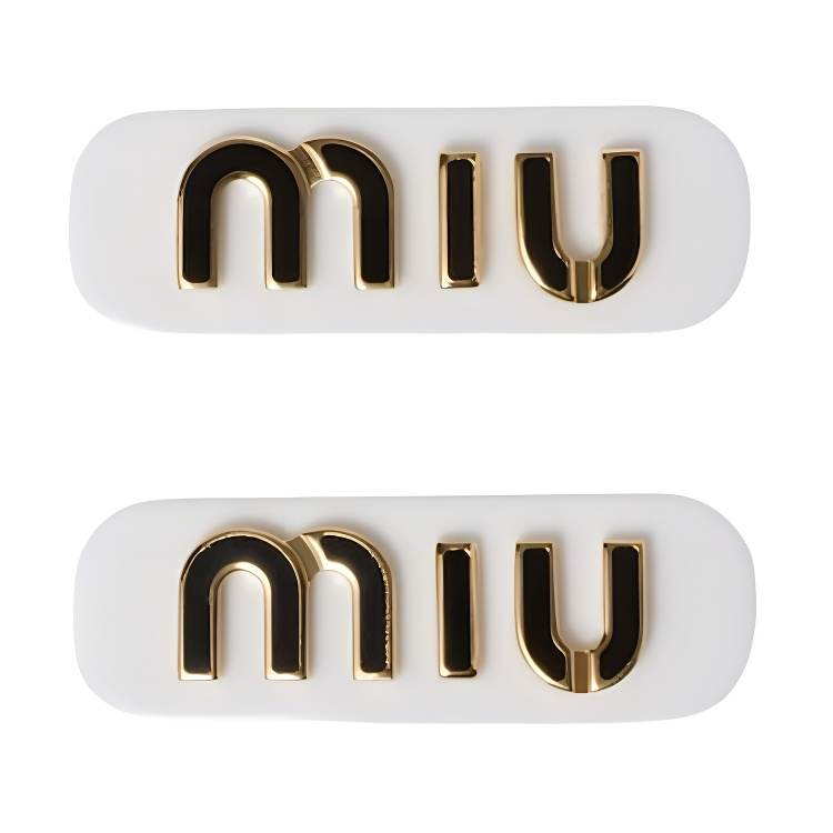 MIU MIU Resin Hair Clips Women's
