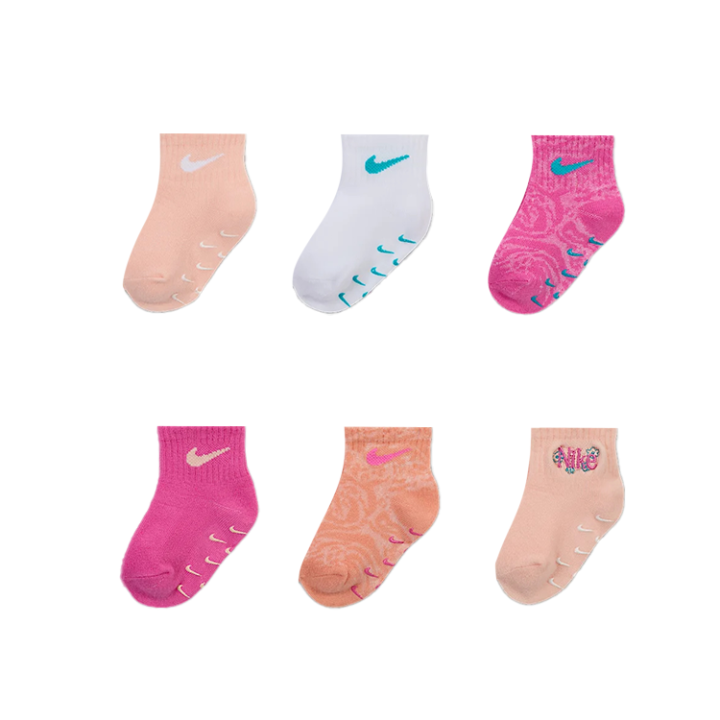 Nike Nike Socks 6 Pack 6 Pack Naughty Pink Infant And Toddler