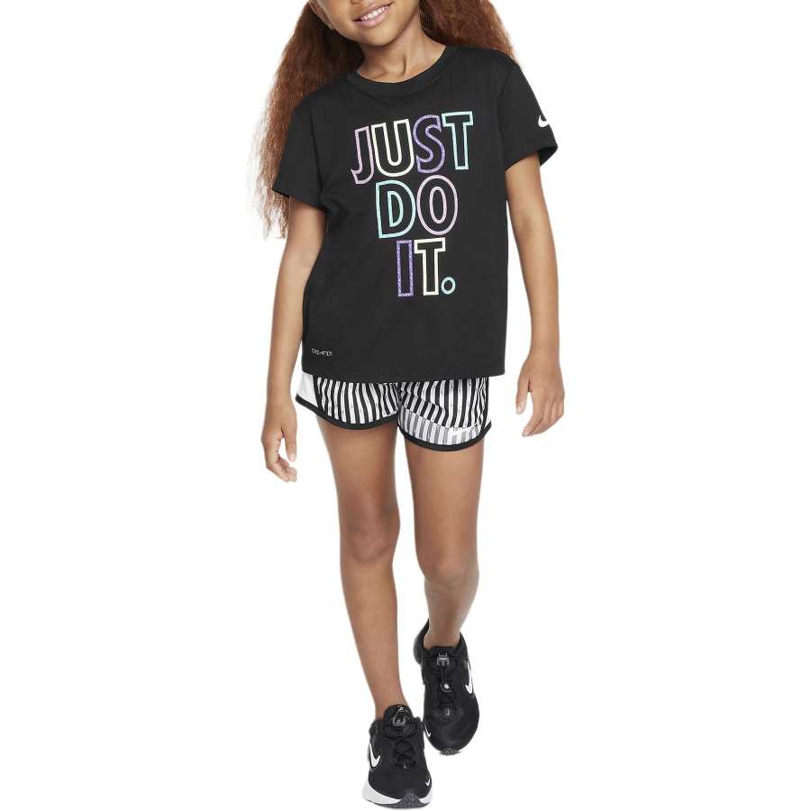 Nike Nike Dri Fit FW24 Femme Pop Casual Sportswear Black Children Aged 3 7 Years Old
