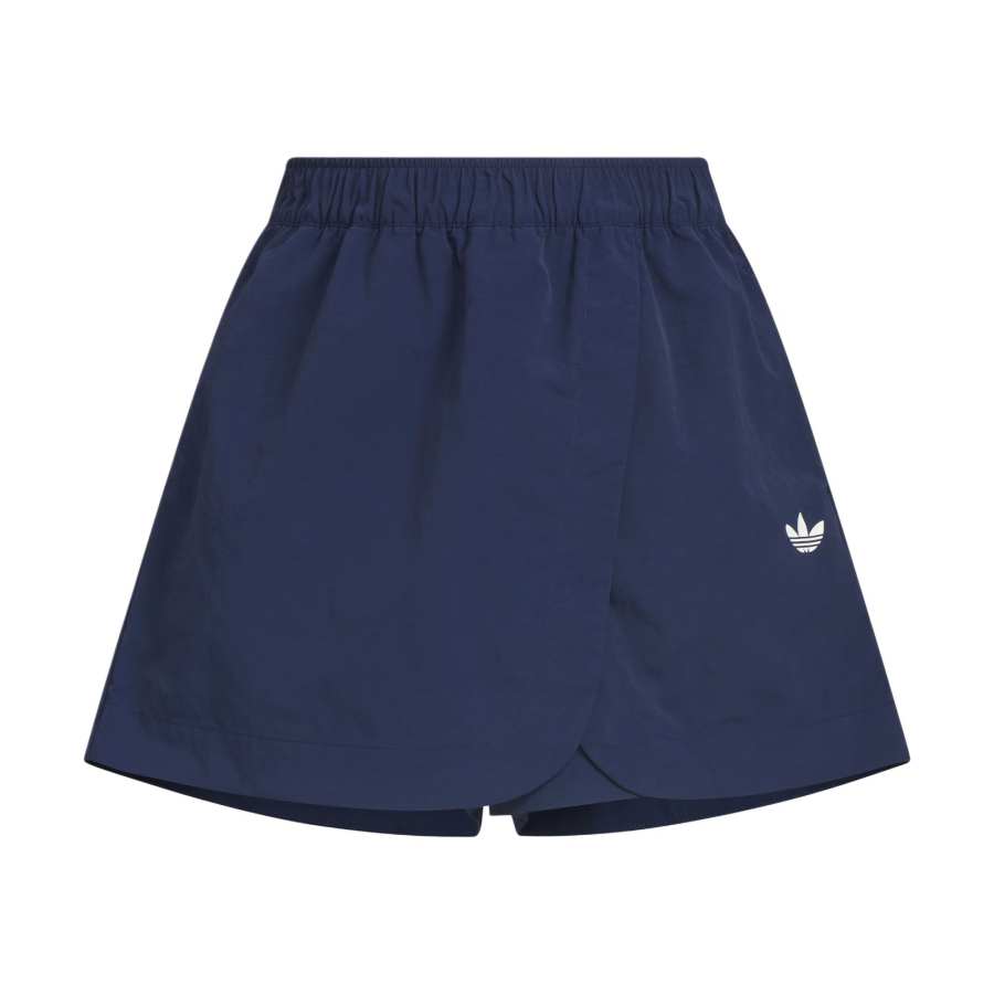 Adidas Originals Brand Logo Moderate Skirt Indigo/White