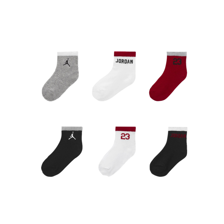 Jordan Jordan Legacy Socks 6 Pack Gym Red Infant And Toddler