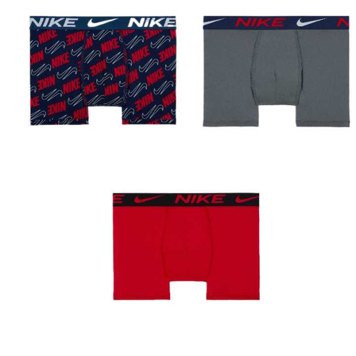 Nike Nike Dri Fit Underpants Blue Gray Red Teenagers