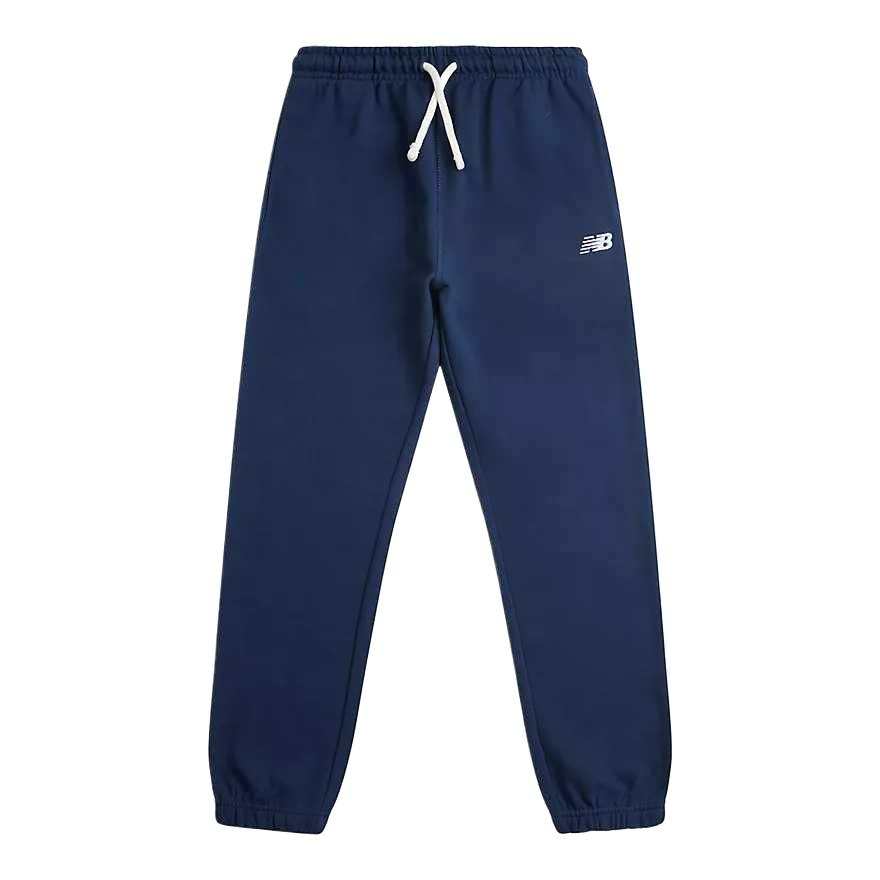 New Balance New Balance Full Length Pants French TerrySmall Logo Dark Blue Kids'