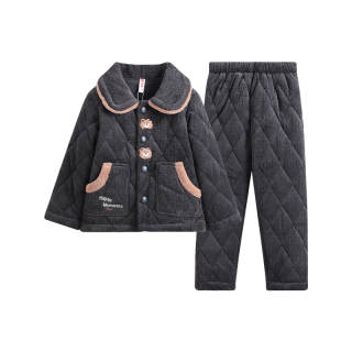FENTENG Kids Loungewear Sets Lapel Thickness