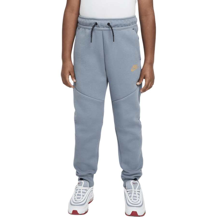 Nike Nike Full Length Pants Sportswear Tech Fleece FW24 Cool Gray/Black/Metallic Gold Teenagers