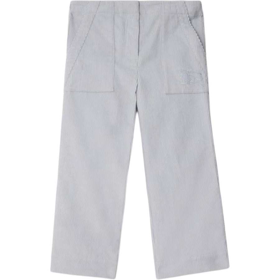 Burberry Full Length Pants FW24 Light Slate Blue Kids'