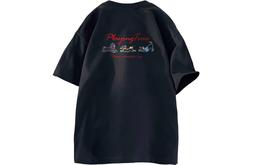 YALU T Shirts Unisex Crew Neck Moderate Heavyweight