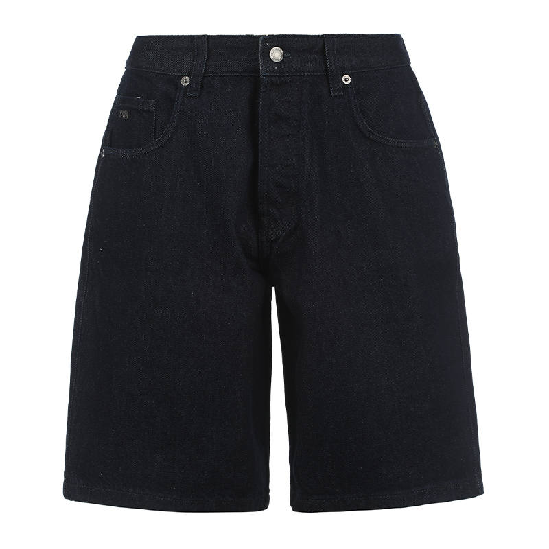 EMPORIO ARMANI Logo Plaque Denim Shorts